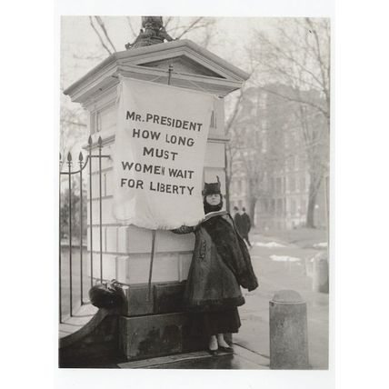 Alison Hopkins New Jersey Suffragette Picketing White House Postcard