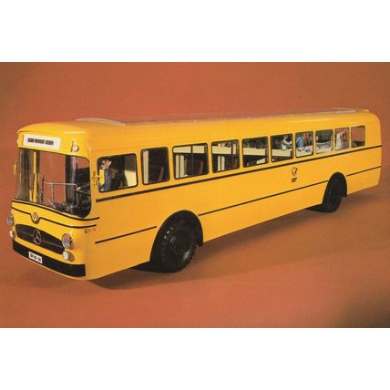 Uberlandpostwagen 1965 German Post Coach Transport Postcard