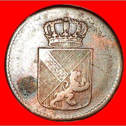 LION (1809-1812): GERMANY BADEN★ 1/2 KREUZER 1809 DISCOVERY★LOW START★NO RESERVE