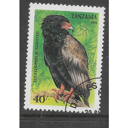 TANZANIA 1994 BIRDS OF PREY 40s BATELEUR SG 1847 FINE USED#4