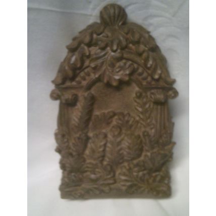Clock ornate mantle resin decorative