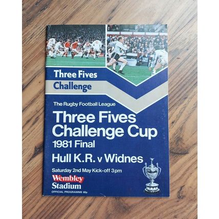 1981 Rugby League Challenge Cup Final Programme & Ticket – Hull K.R. vs Widnes