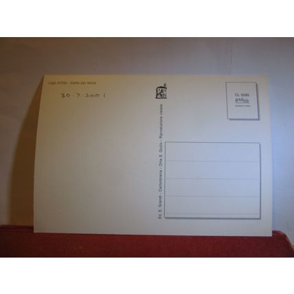 ORTA S. GIULIO, ITALY unused postcard dated 2001 =