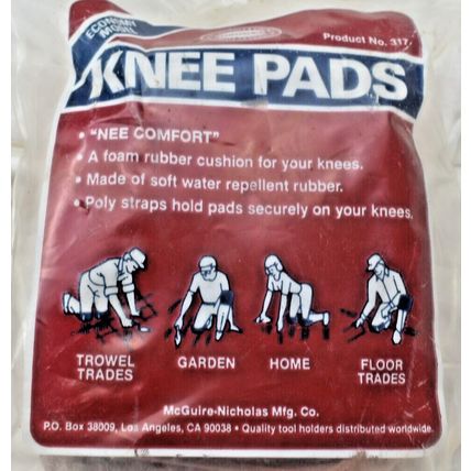 vintage Nicholas Economy Rubber Knee Pads P/N: #317 Unused in package
