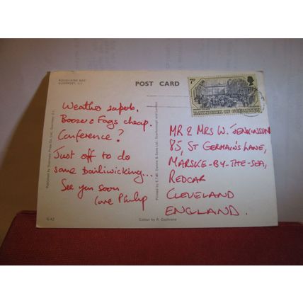 ROCQUAINE BAY, , GUERNSEY used vintage postcard #