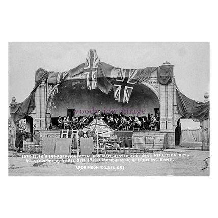 pt7354 - Band at Manchester Regiment , Heaton Park Sports 1915 - Print 6x4