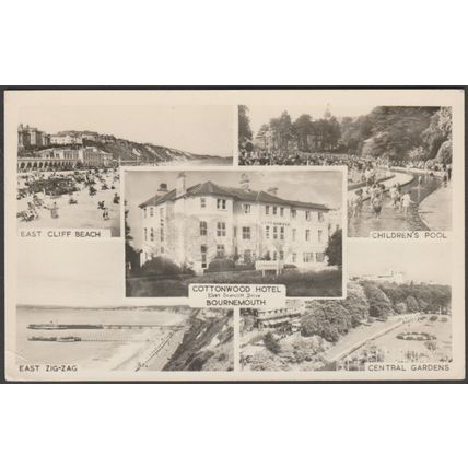 Multiview, Cottonwood Hotel, Bournemouth, Hampshire, 1958 - RP Postcard