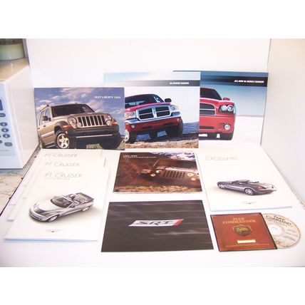2006 CROSSFIRE PT CHARGER DAKOTA SRT LIBERTY COMMANDER CD, SALES BROCHURES (9)