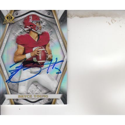 BRYCE YOUNG ROOKIE 2022 AUTOGRAPHED CAROLINA PANTHERS ALL=-PRO QUARTERBACK CARD
