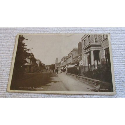 1920s Real Photo Postcard - High Street scene, Banchory - Aberdeenshire
