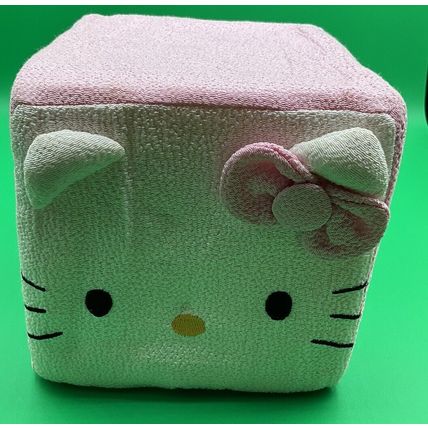 A Sweet Very Rare Vintage Sanrio 2007 Hello Kitty Tokyo Square Box Plush Pillow