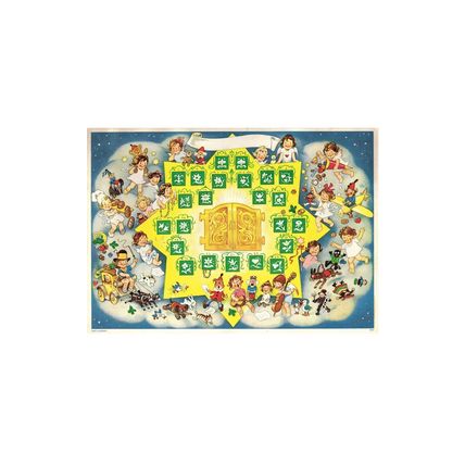 10437 - Korsch Advent - Angels with Star - 8.25"H x 5.75"W x .1"D