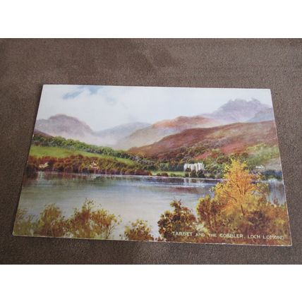 1930s Valentines Postcard - Loch Lomond & Tarbet Trossachs - Artist A216