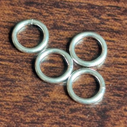 8mm 925 Solid Sterling Silver CLOSED JUMP RINGS Thick 1.149mm 17 Gauge C111