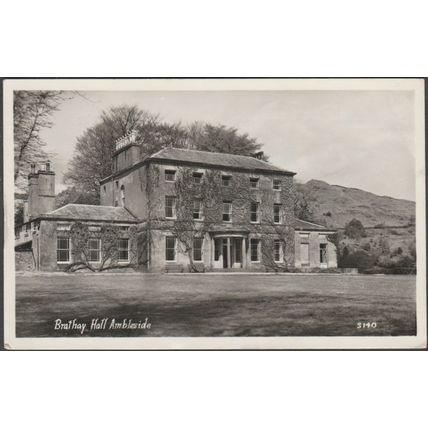 Brathay Hall, Ambleside, Lancashire, 1954 - Sanderson & Dixon RP Postcard