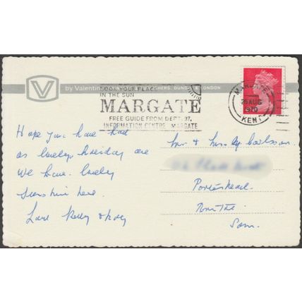 The Promenade, Walpole Bay, Cliftonville, Kent, 1970 - Valentine's Postcard