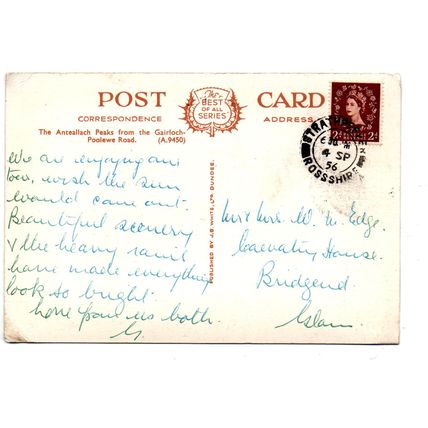 The Anteallach Peaks from the Gairloch-Poolewe Road - Postally Used