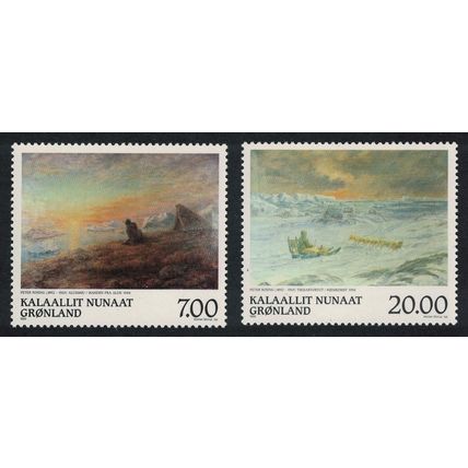 Greenland Paintings by Peter Rosing 2v 1999 MNH SG#353-354