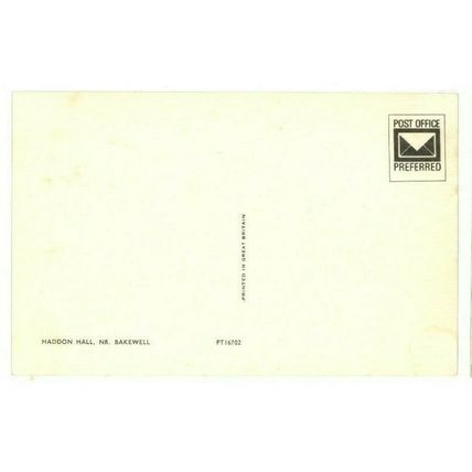 POSTCARD - Bakewell - Haddon Hall Unposted