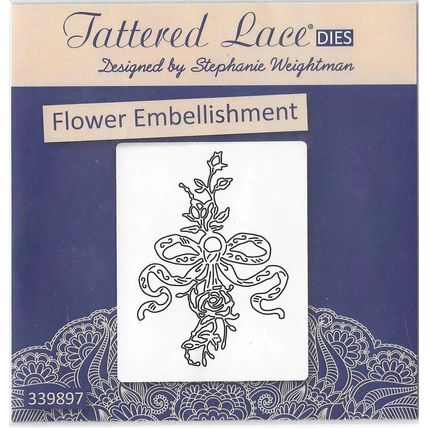 Tattered Lace. Flower Embellishment Die. Die Cutting Cardmaking Scrapbooking