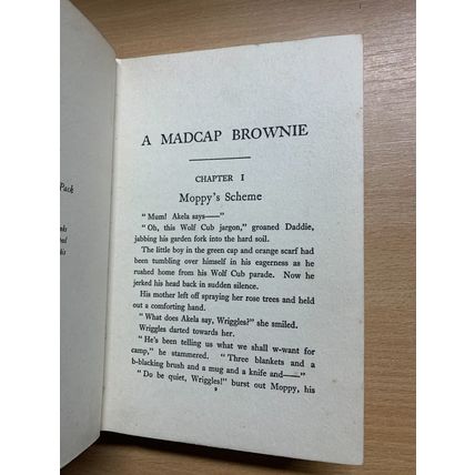 1950s SIBYL B OWSLEY "A MADCAP BROWNIE" FICTION ILLUSTRATED HARDBACK BOOK (P3)