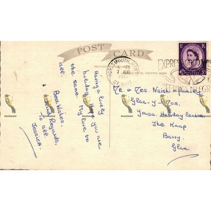 South Parade Pier & Gardens, Southsea, Hants, 117 Postcard, 1961