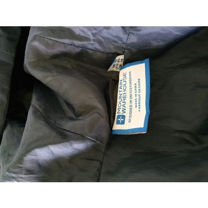 Mountain Warehouse hilltop lightweight windproof waterproof jacket size 14 black