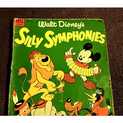 Golden Age Dell Comic # 2 Walt Disney's Silly Symphonies 2.5 GD+ Condition 1953