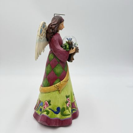 Jim Shore 2014 A Bird In The Hand Angel Quilted Figurine 9” Heartwood Creek Resi