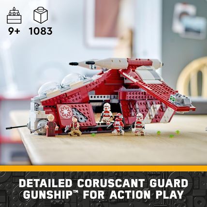LEGO Star Wars: the Clone Wars Coruscant Guard Gunship 75354 Buildable Star Wars