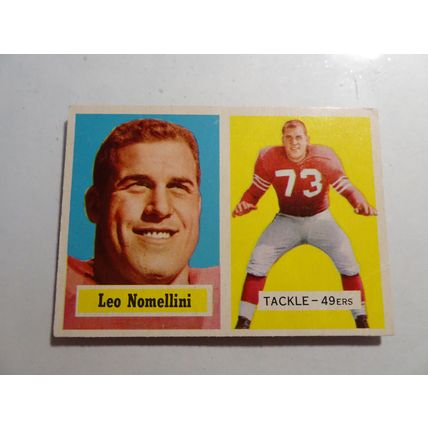 1957 Topps Football Card # 006 Leo Nomellini Good (2) San Francisco 49ers