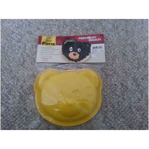 New Hamilton Beach Set of 2 Silicone Mini Bear Pans