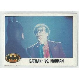 BATMAN base card # 127 BATMAN vs MADMAN (1989)