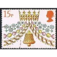 Great Britain 1980 Christmas 15p Crown Chain Bells Used 2 SG 1141 Sc 931 stamp
