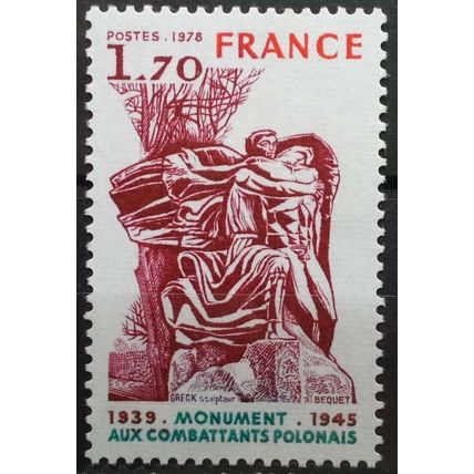 FRANCE: 1978 Polish Fighters War Memorial: SG2283 MNH