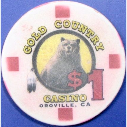 Gold Country. $1 Casino Chip. Oroville, CA. Y34.