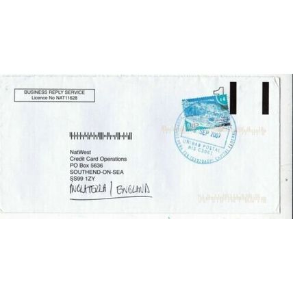 Argentina 2007 to Southend UK Cover typed VGC