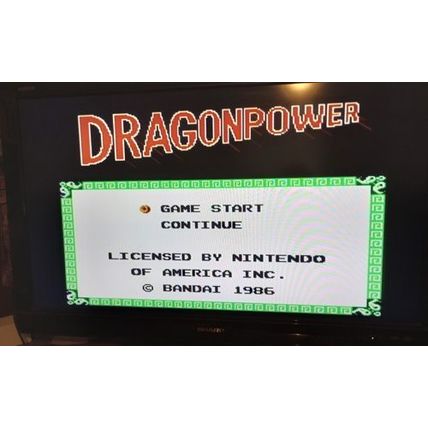 1987 Dragon Power NES Nintendo Game FREE Shipping