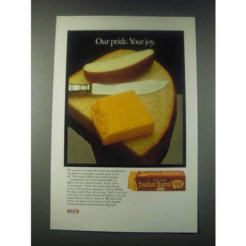 1977 Kraft Cracker Barrel Cheese Ad - Our Pride Your Joy