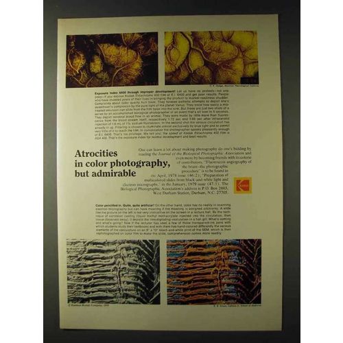 1979 Kodak Ekatachrome 400 Film Ad - Atrocities
