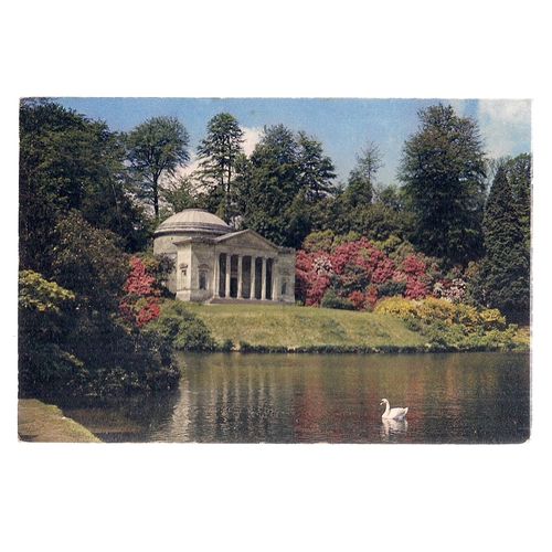 STOURHEAD, WILTSHIRE. unused vintage postcard by J. Arthur Dixon WILTS 947 =