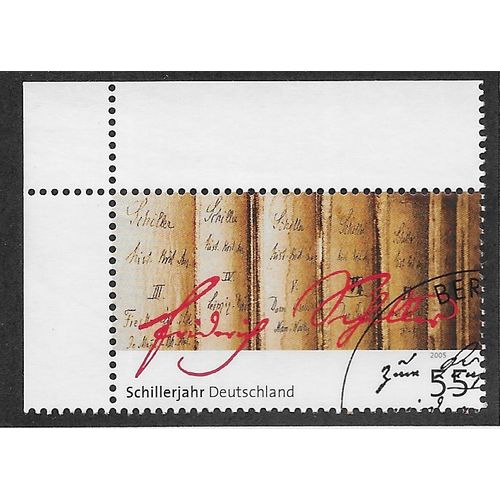 GER 2005 55c 'FRIEDRICH SCHILLER '(CORNER MARGIN) FINE USED (EBID57-070b)