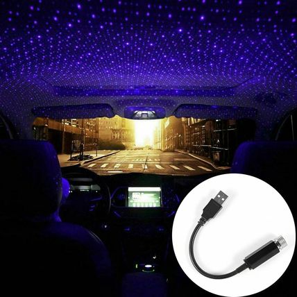 USB LED Star Night Light Lamp Car Roof Interior Atmosphere Projector Light Decor
