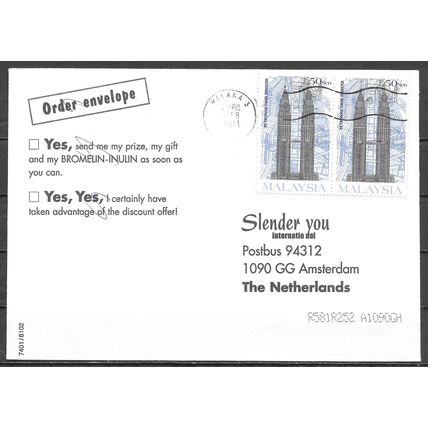 Malaysia Lettre OBLITERE ( USED ) ref5
