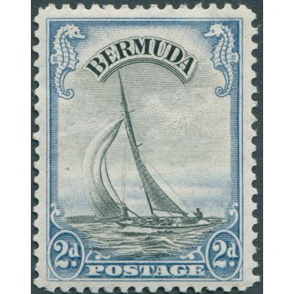 Bermuda 1936 2d black & pale blue SG 101 unused