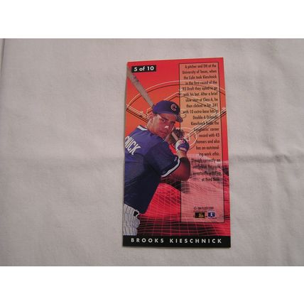 Brooks Kieschnick 1994 Fleer Extra Bases MAJOR LEAGUE HOPEFUL NO. 5