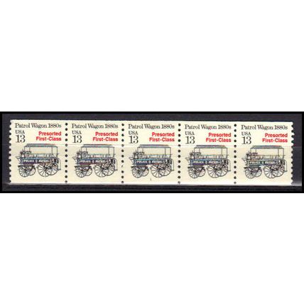 2258 13c Police Wagon Fine MNH Dry Gum PNC 1/5 X3090