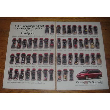 1998 Dodge Caravan Advertisement - Automobile Magazine All-Star