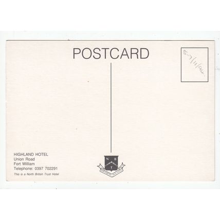 The Highland Hotel Union Road Fort William Postcard