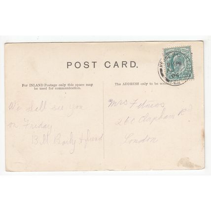 Marine Drive Herne Bay Postcard 1904 Kent